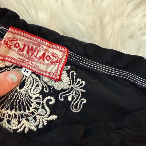 JWLA Johnny Was LA Black Embroidered Off The Shoulder Dress - Picture 5 of 5